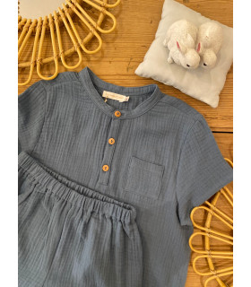 Pyjama loir court gaze tempête